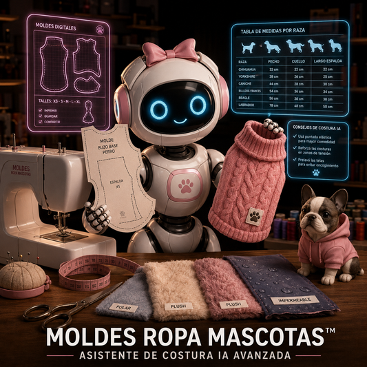 ASISTENTE IA AVANZADA PARA COSTURA DE MASCOTAS™